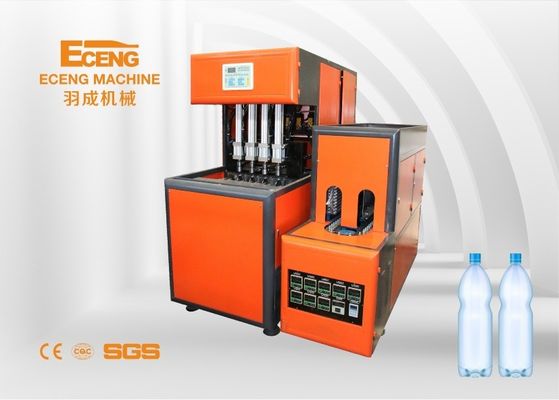 Fabricação de sopro do recipiente plástico da cavidade da máquina 4 da garrafa 16KW semi auto