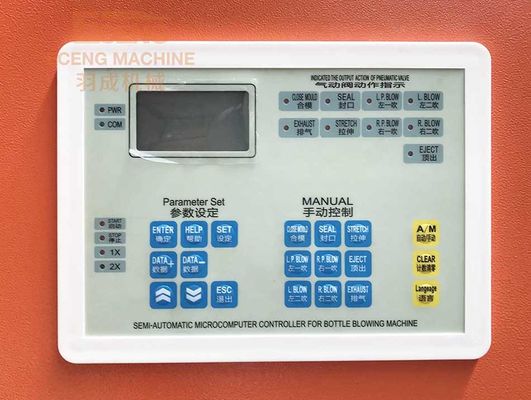 FASE de sopro do molde de sopro 3 do estiramento do ANIMAL DE ESTIMAÇÃO da máquina da garrafa 10L semi auto